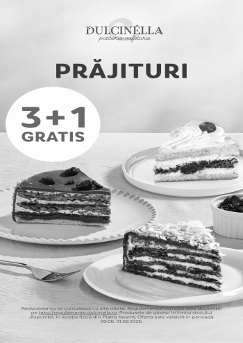 3+1 Gratuit la Prăjituri